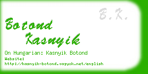 botond kasnyik business card